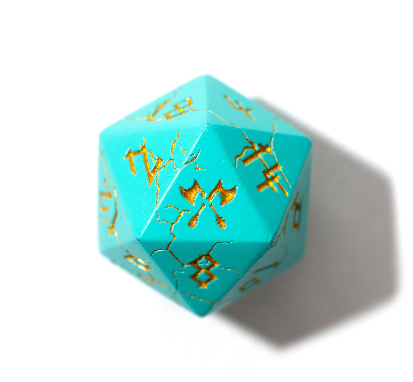 Shop Barbarian Dice - Turquoise & Gold at Dragonheart Dice