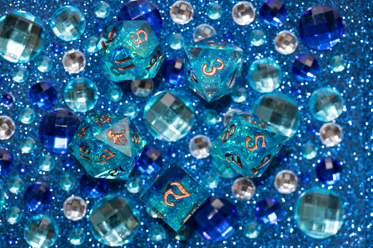 Shop Captured Magic - Blue & Gold at Dragonheart Dice