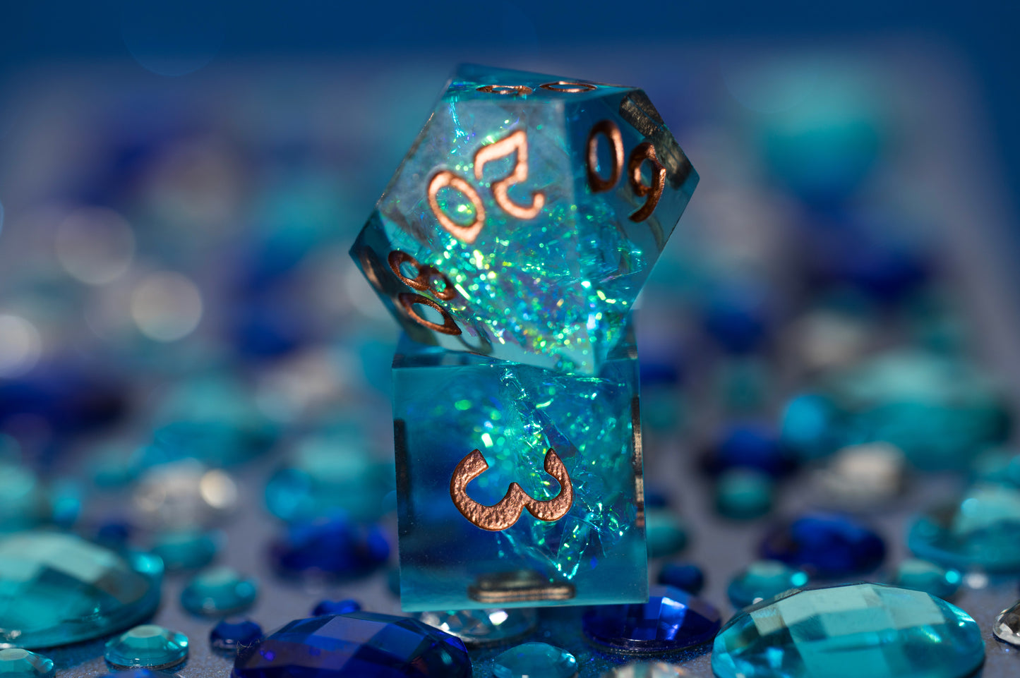 Shop Captured Magic - Blue & Gold at Dragonheart Dice