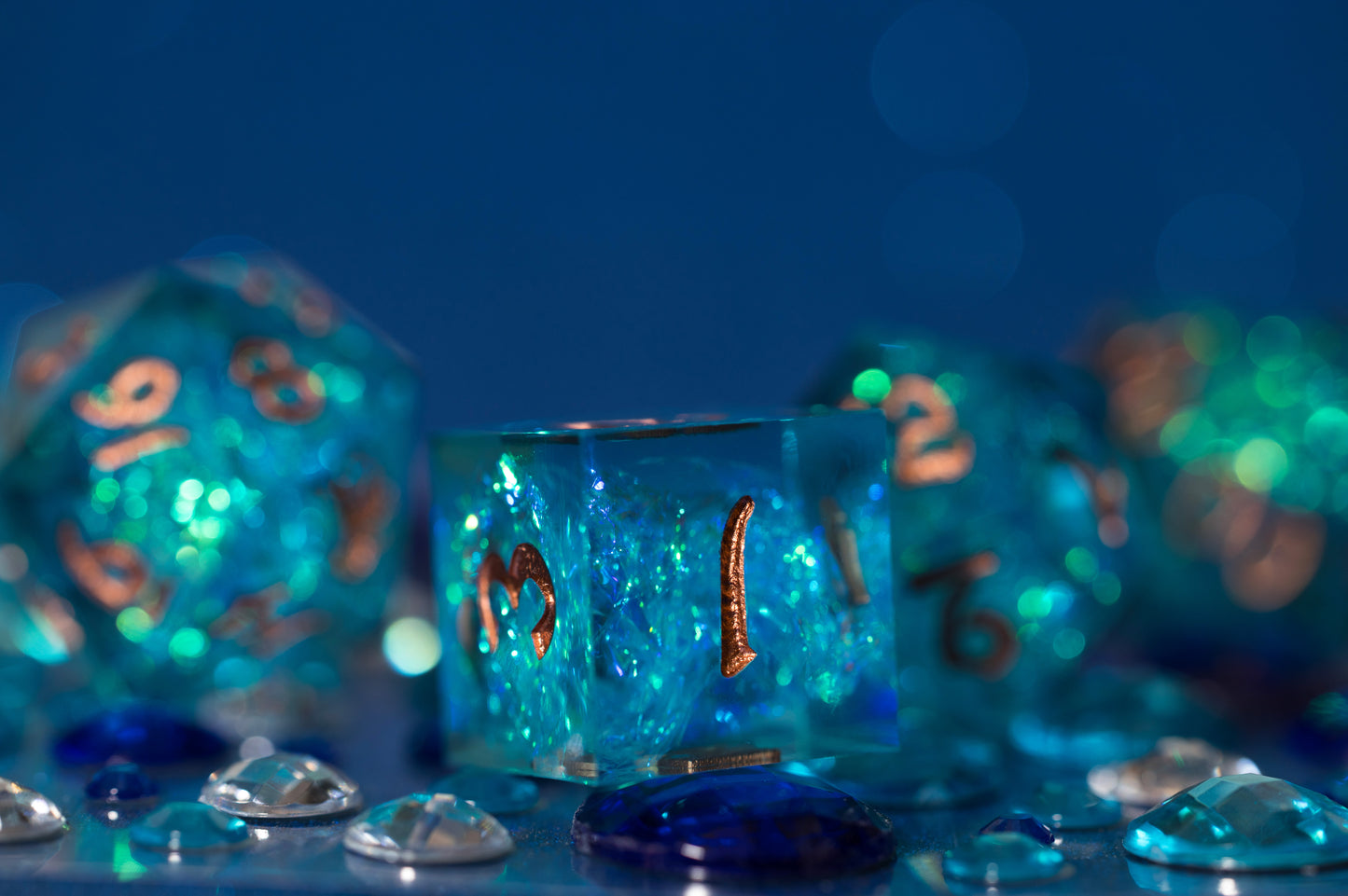 Shop Captured Magic - Blue & Gold at Dragonheart Dice