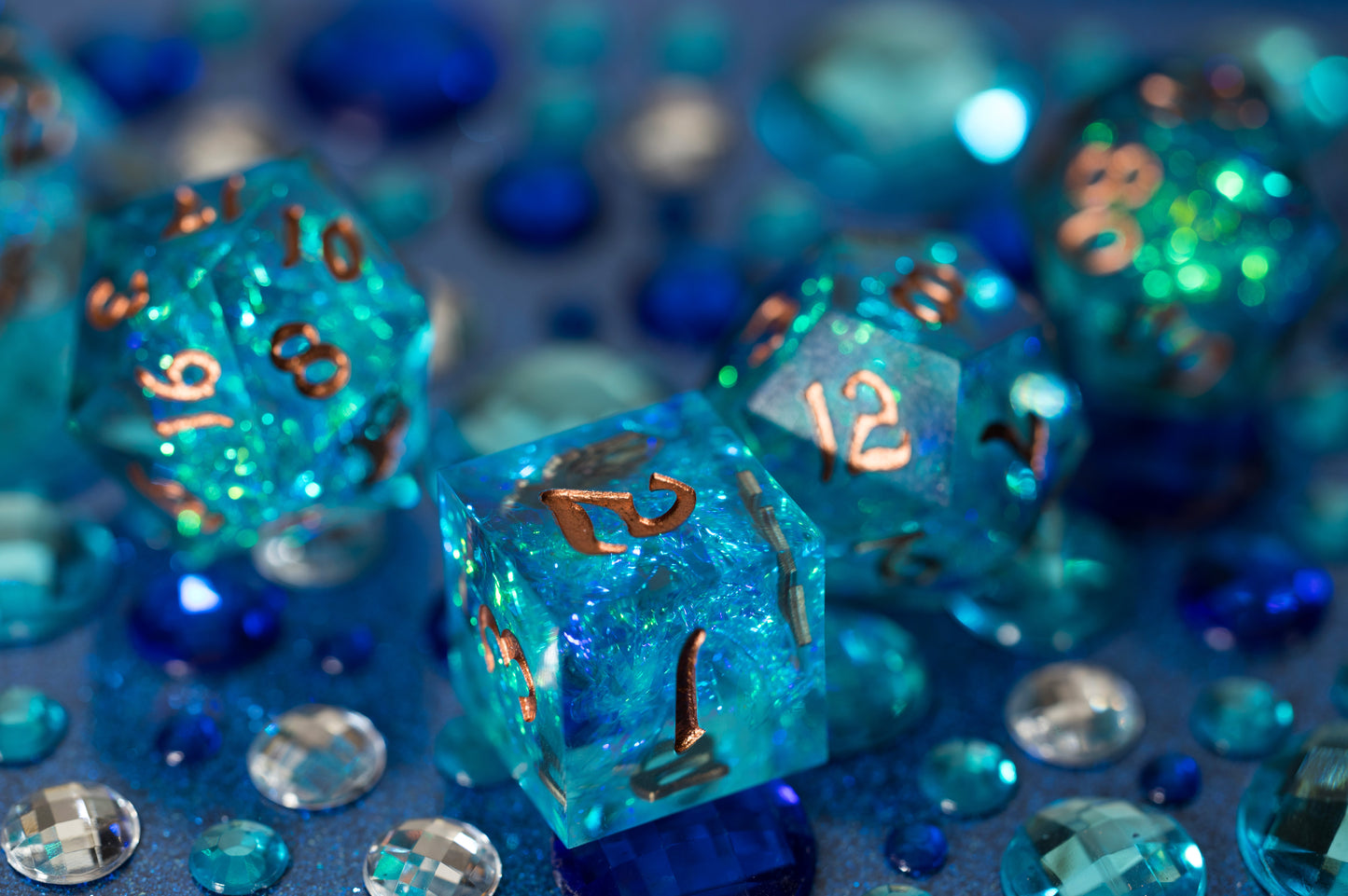 Shop Captured Magic - Blue & Gold at Dragonheart Dice