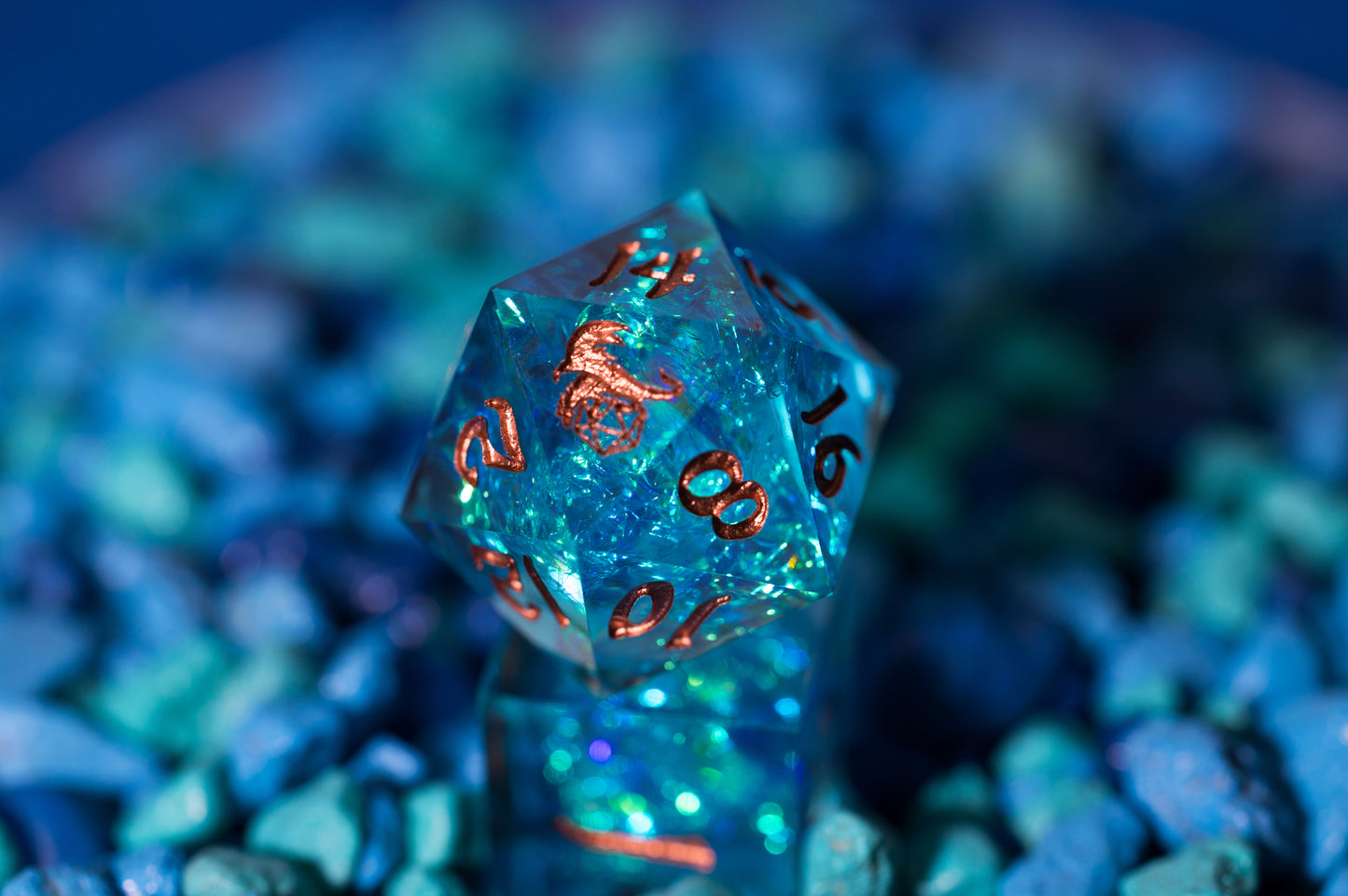 Shop Captured Magic - Blue & Gold at Dragonheart Dice