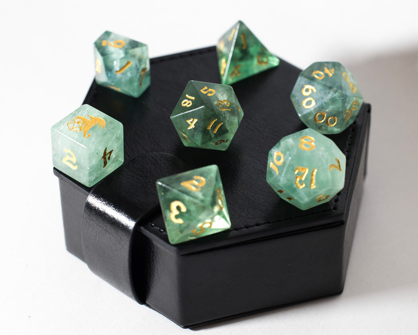 Shop Green Fluorite at Dragonheart Dice