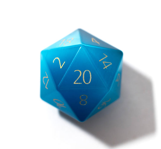 Shop Aquamarine Cat's Eye at Dragonheart Dice