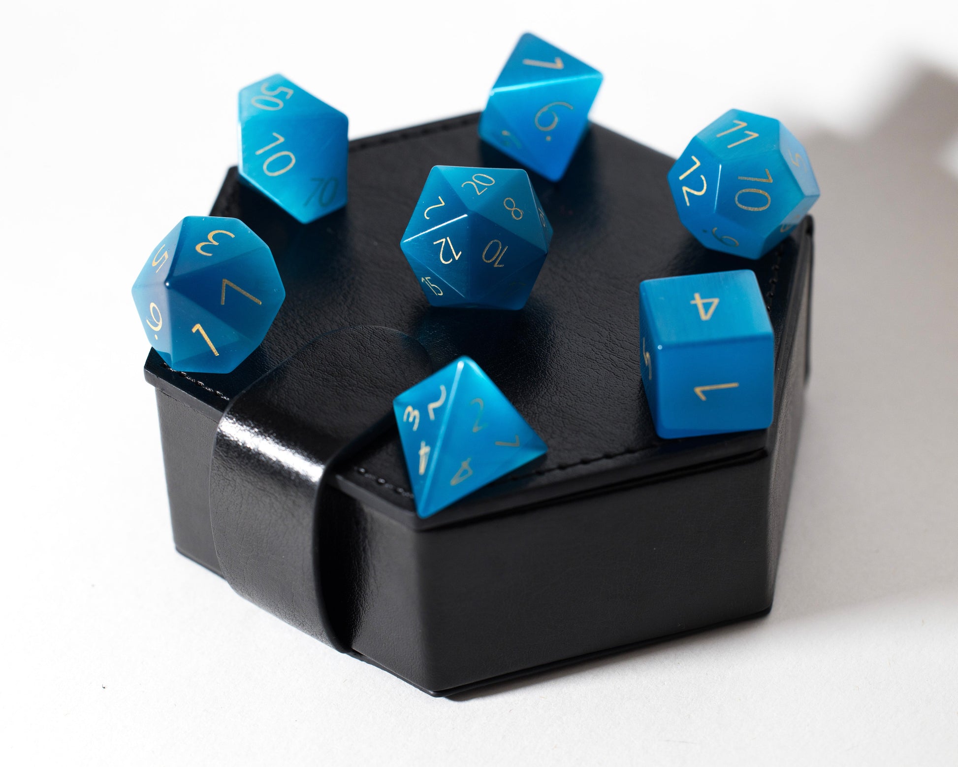Shop Aquamarine Cat's Eye at Dragonheart Dice