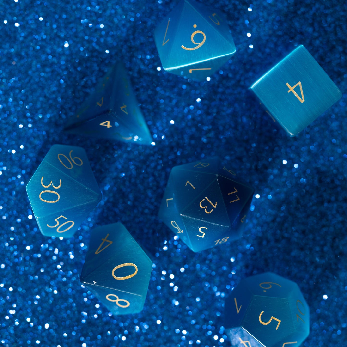 Shop Aquamarine Cat's Eye at Dragonheart Dice