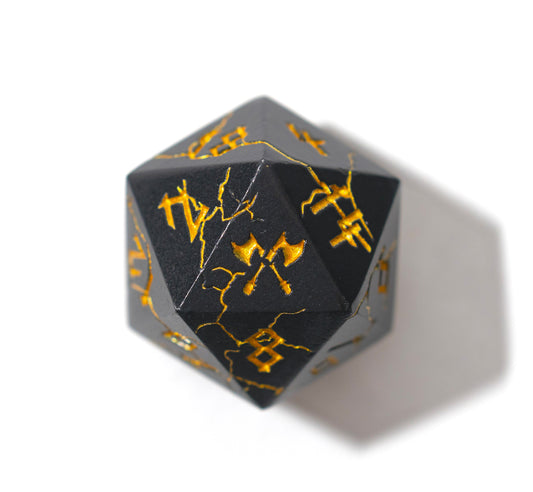 Shop Barbarian Dice - Black & Gold at Dragonheart Dice