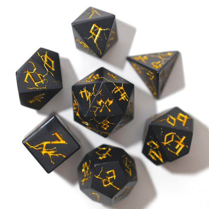 Shop Barbarian Dice - Black & Gold at Dragonheart Dice