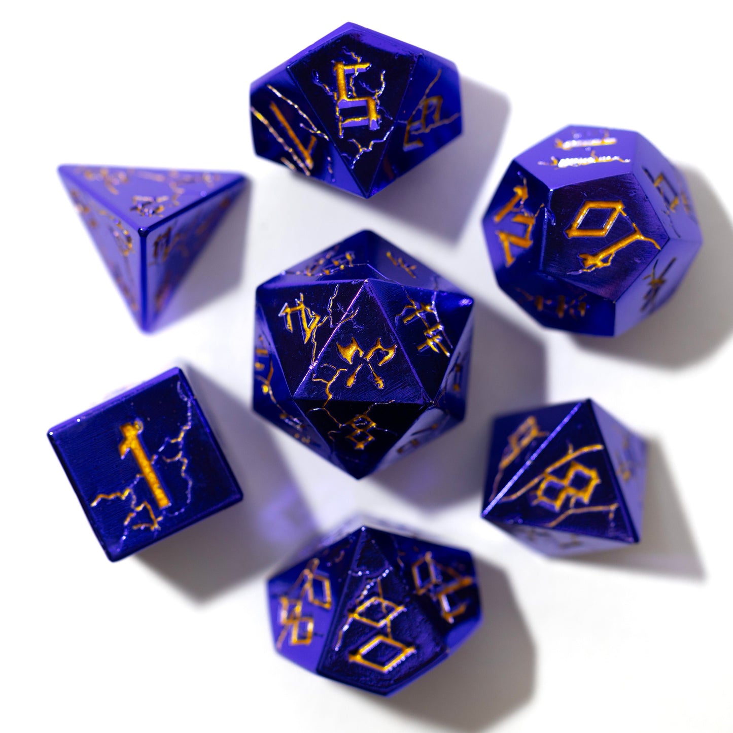 Shop Barbarian Dice - Purple & Gold at Dragonheart Dice