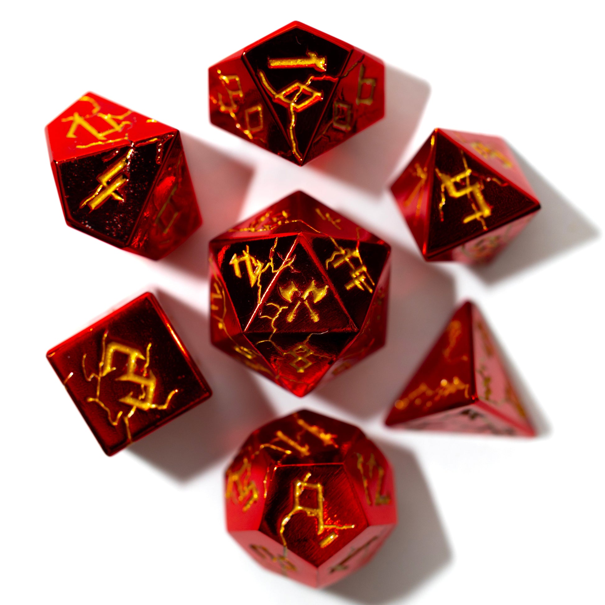 Shop Barbarian Dice - Red & Gold at Dragonheart Dice