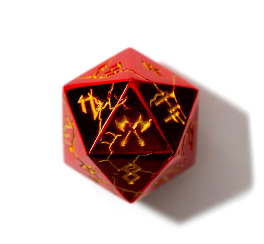 Shop Barbarian Dice - Red & Gold at Dragonheart Dice