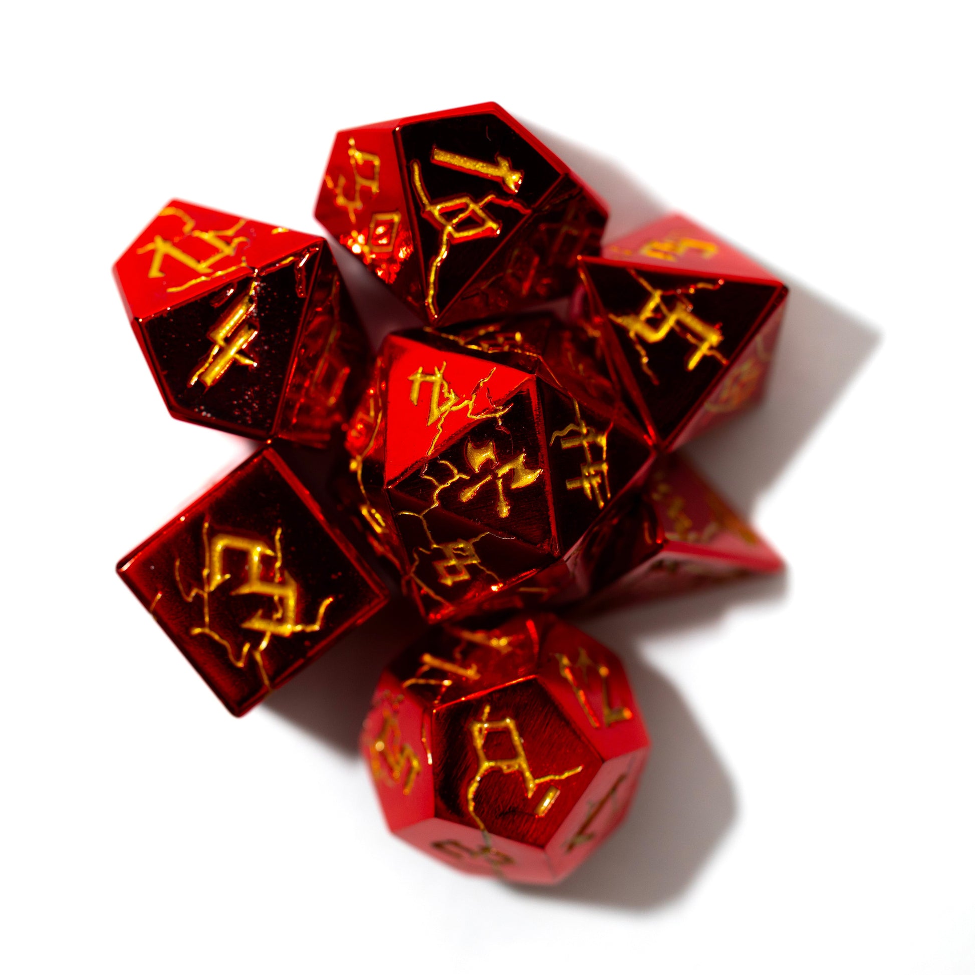 Shop Barbarian Dice - Red & Gold at Dragonheart Dice