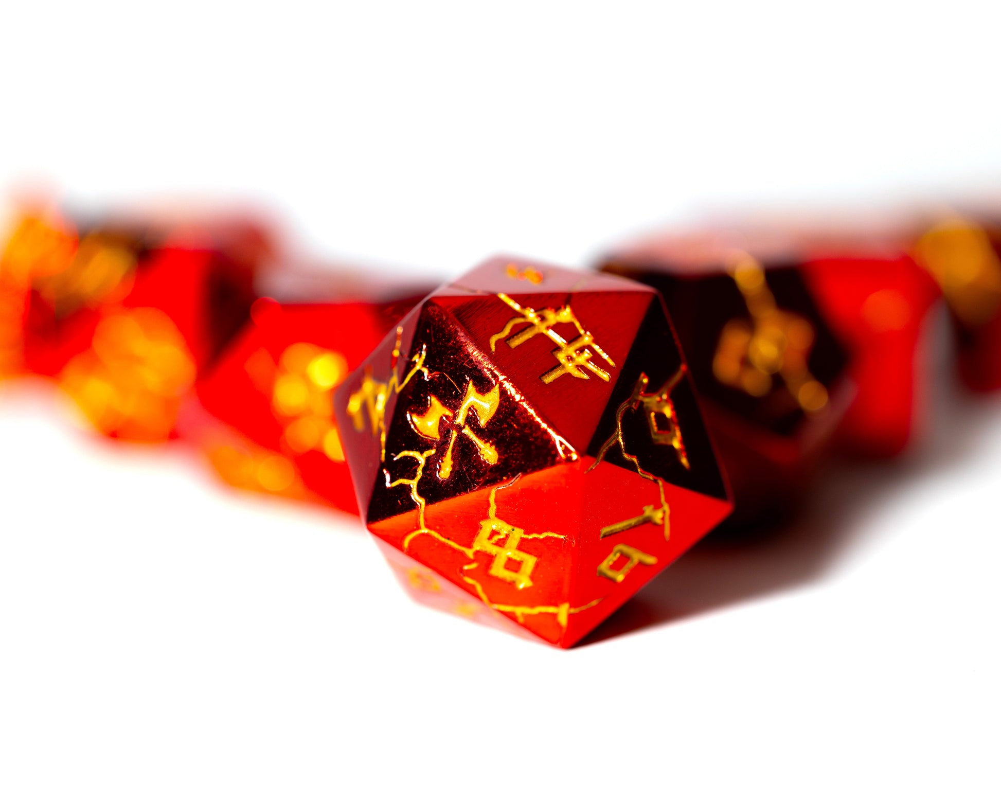 Shop Barbarian Dice - Red & Gold at Dragonheart Dice