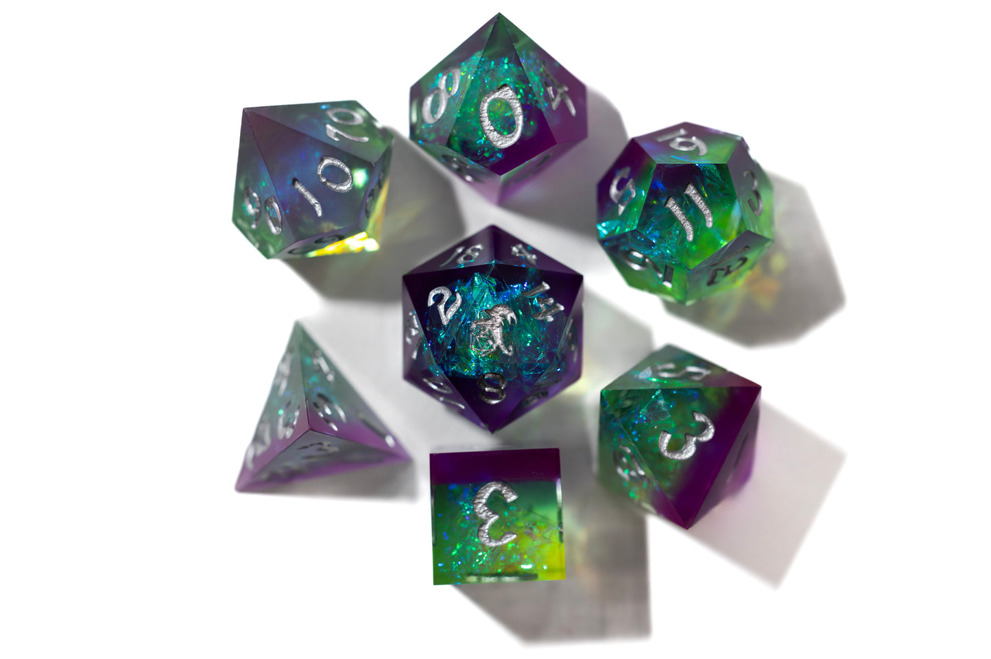 Shop Captured Magic - Purple & Green at Dragonheart Dice