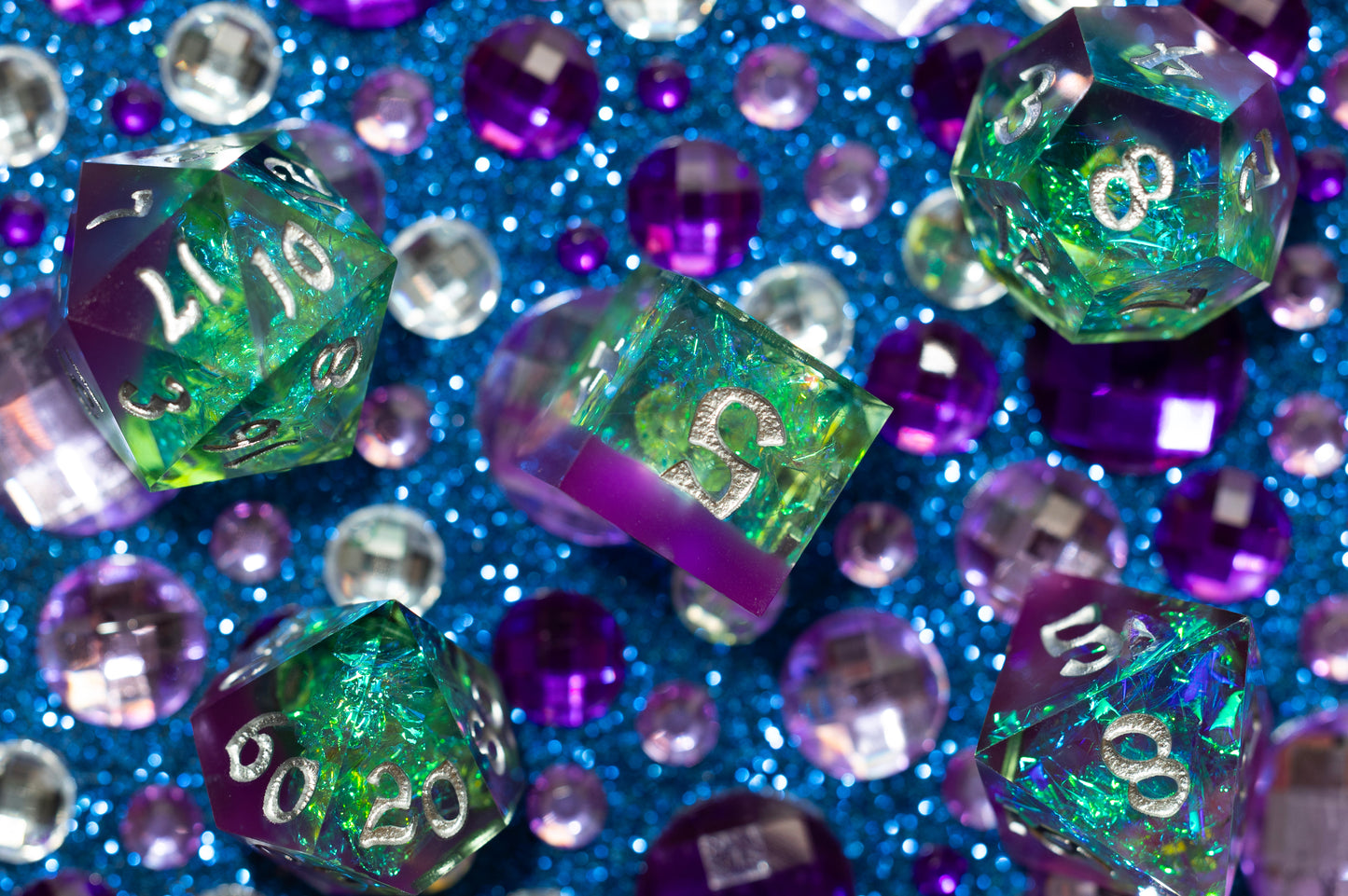 Shop Captured Magic - Purple & Green at Dragonheart Dice