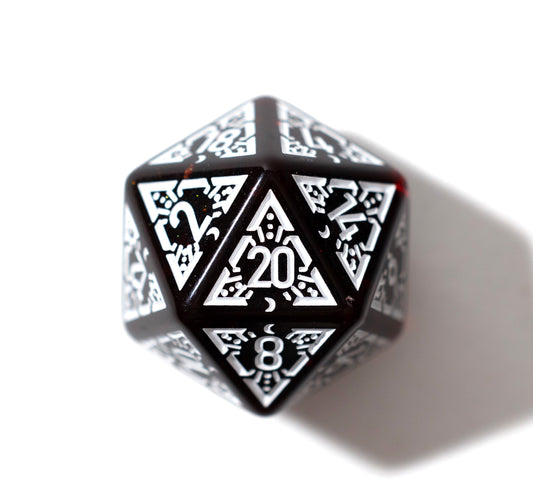Shop White/Red Dawn Stars at Dragonheart Dice