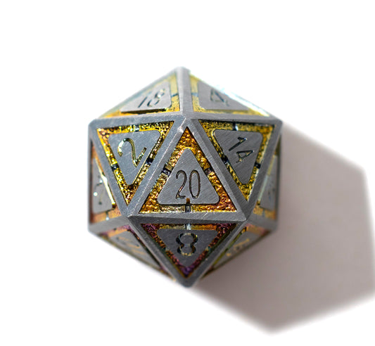 Shop Leyline  - Gunmetal & Rainbow Chrome at Dragonheart Dice